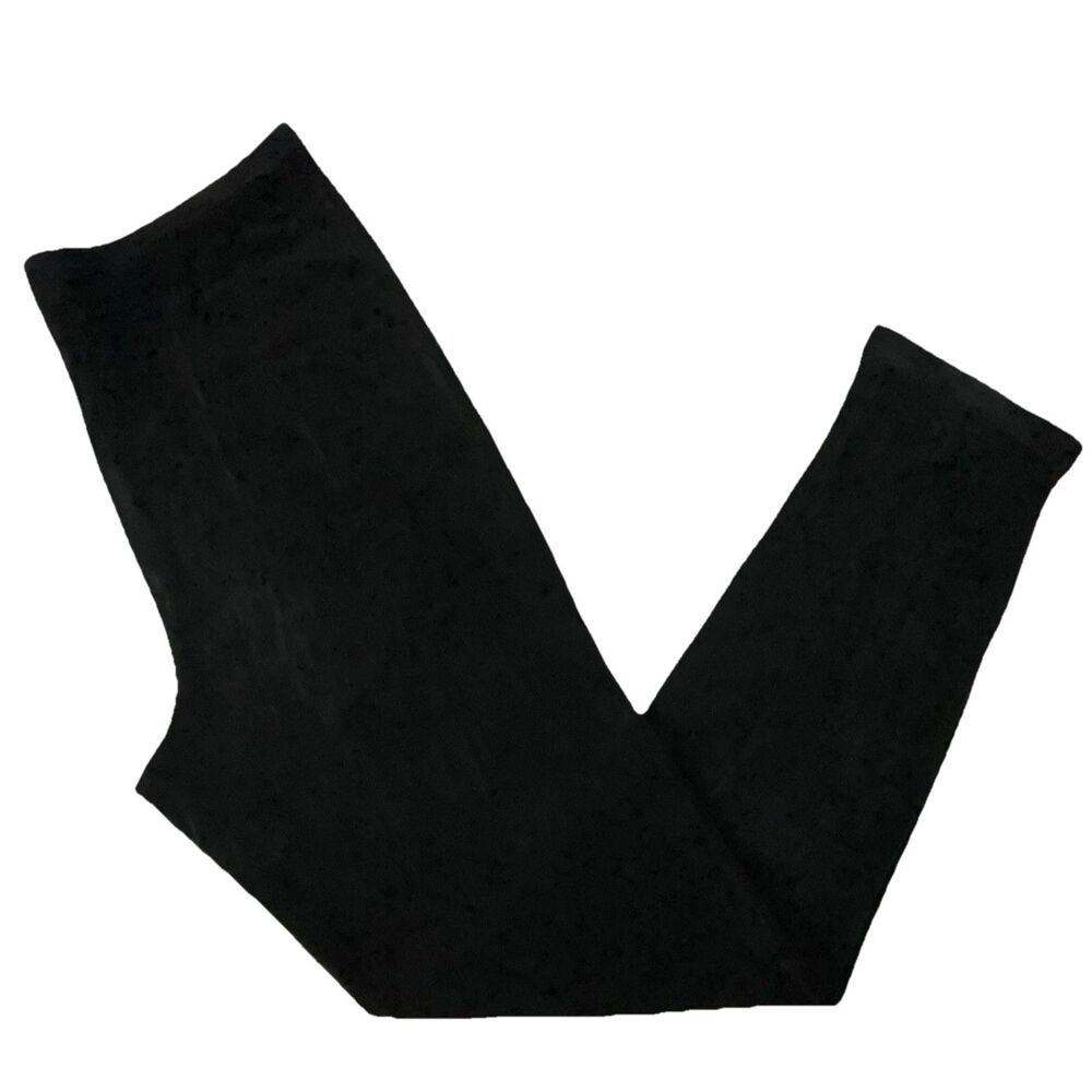 Softwear by Mark Singer Pants Womens M Black Slinky Knit Pull On Elastic Waist